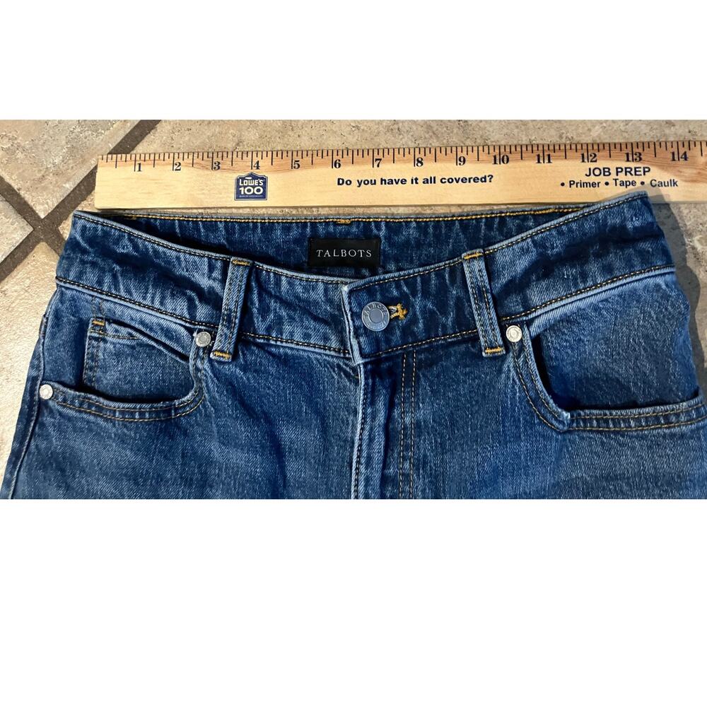 Talbots Women's 2P Jeans High Waist Relaxed‎ Jeans Petite Blue Casual Pants - Picture 6 of 6